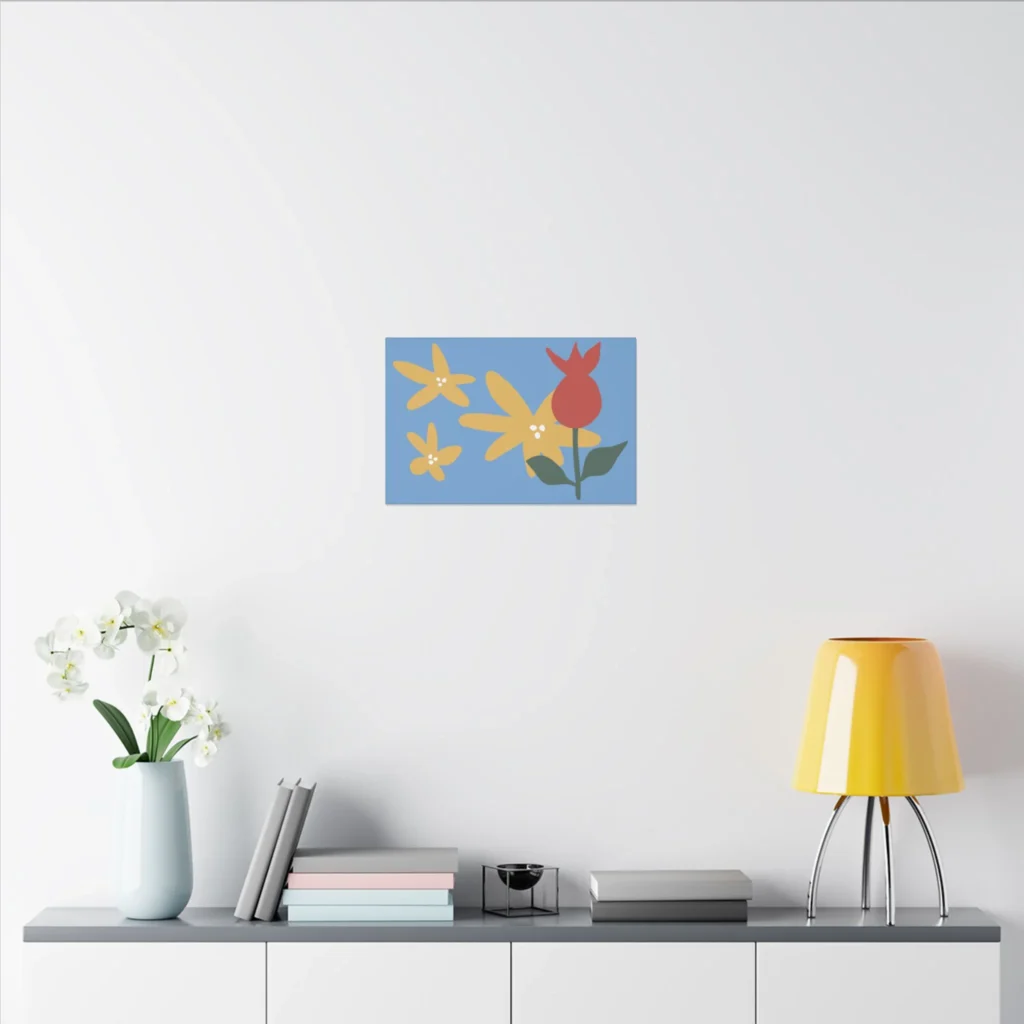 Matte Canvas, Stretched, 0.75" - Flowers