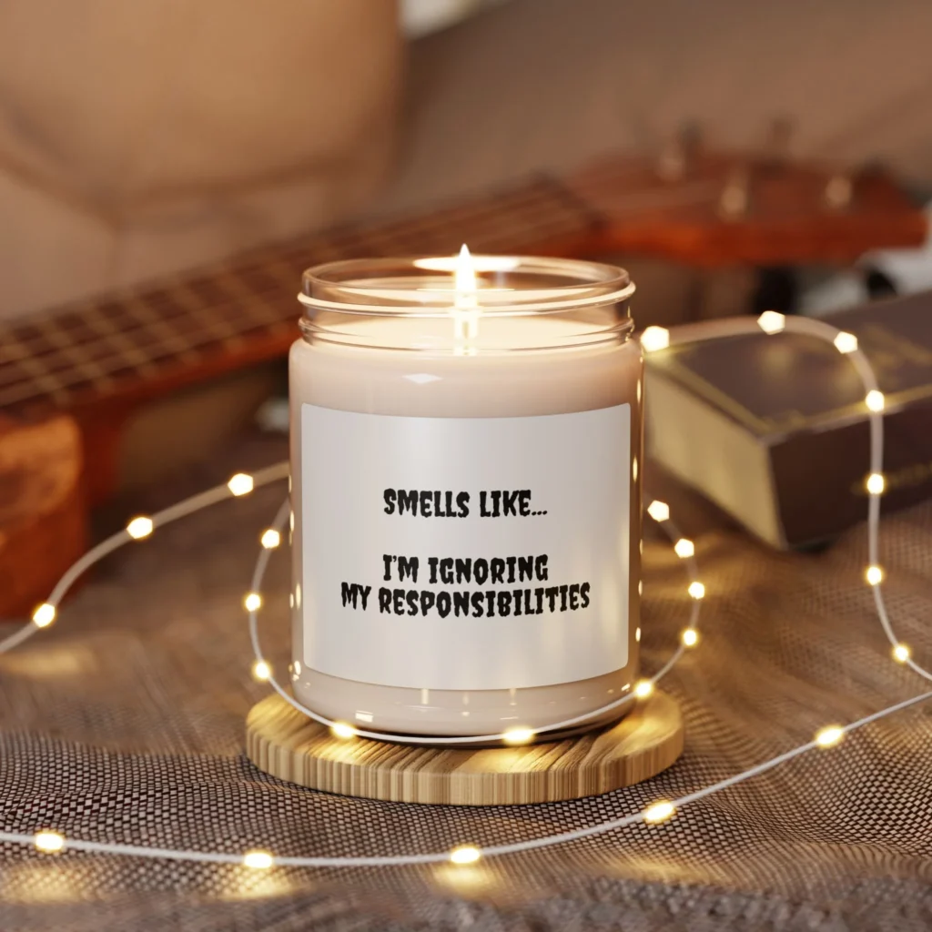 Scented Soy Candle, 9oz - Responsibilities