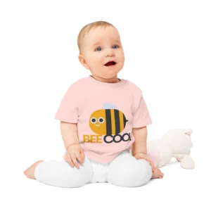 Bee Baby T-Shirt, Cute Infant Tee, Buzzing Bee Toddler Shirt, Yellow Bumblebee Kids Top, Insect Children's Clothing