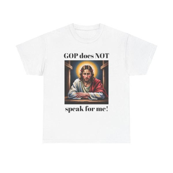Conservative Party Protest Shirt, Unisex Cotton T-shirt, Jesus Disappointed Design, Political Statement Top