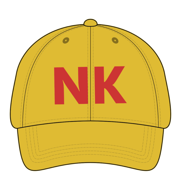 Embroidered Women's Cap with Fashion Undervisor, No Kings Yellow Hat, Pigment-Dyed, Casual Fashion Accessory, Unique adjustable for ponytail!